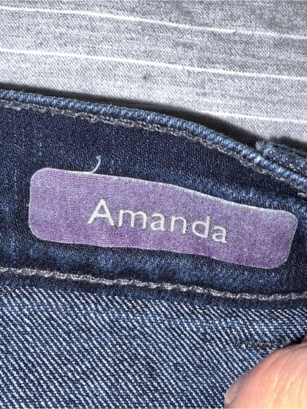 Gloria Vanderbilt Dark Blue Straight-Leg Amanda Women's Jeans size 2 missy short - Picture 6 of 10